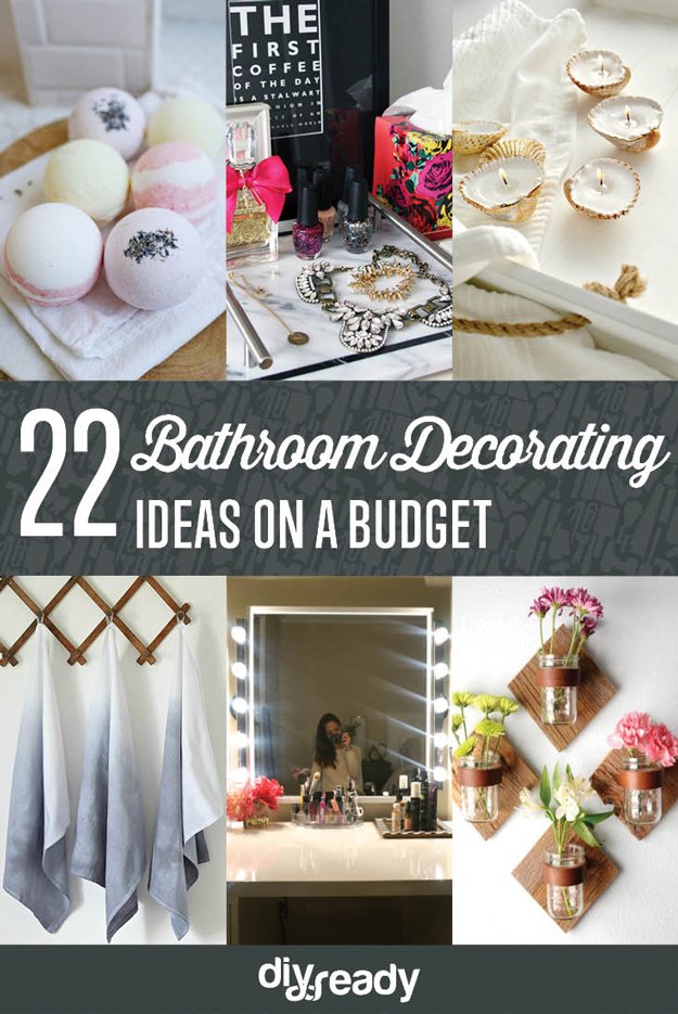 Diy Bathroom Decorating Ideas, Decorating Small Bathrooms On A Budget